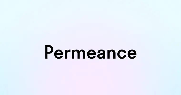 Permeance