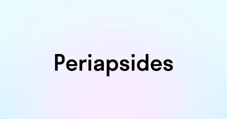 Periapsides