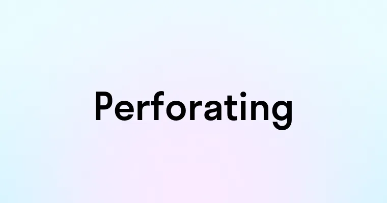 Perforating