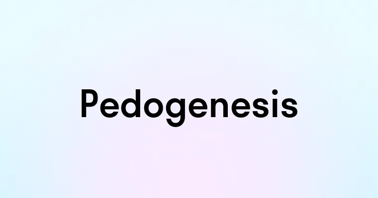 Pedogenesis