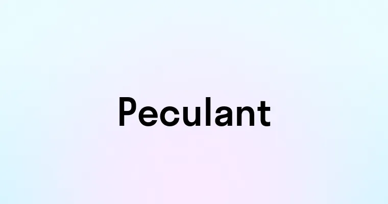 Peculant