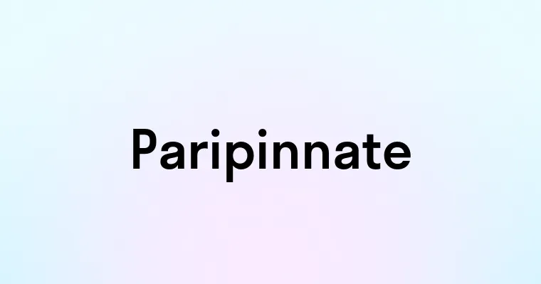 Paripinnate