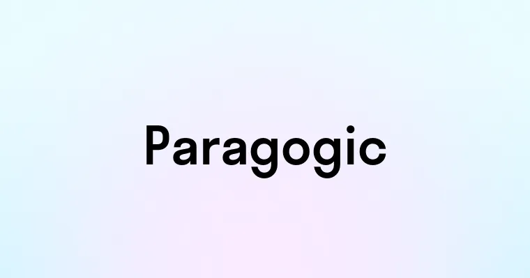 Paragogic