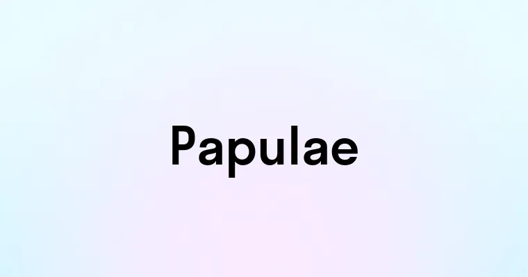 Papulae