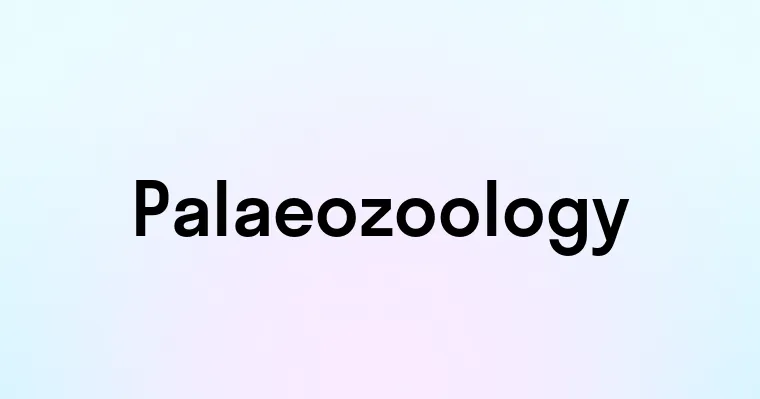 Palaeozoology