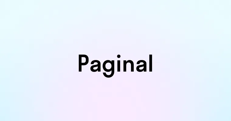 Paginal