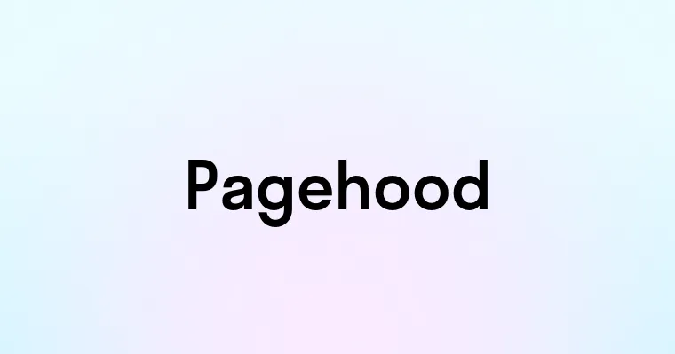 Pagehood