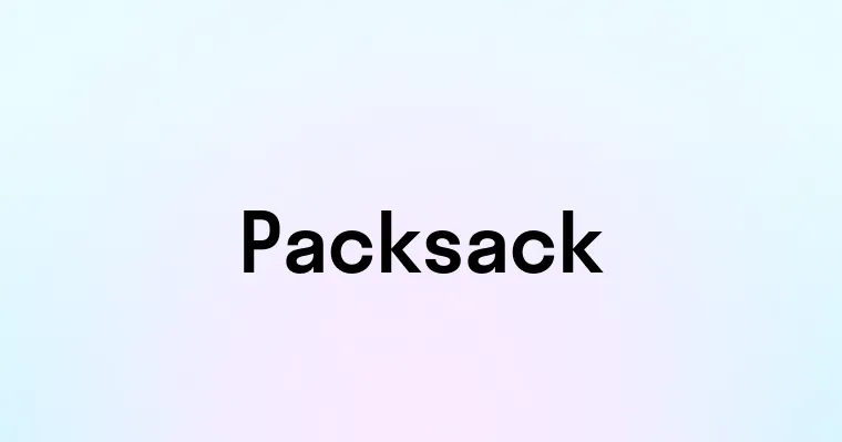 Packsack