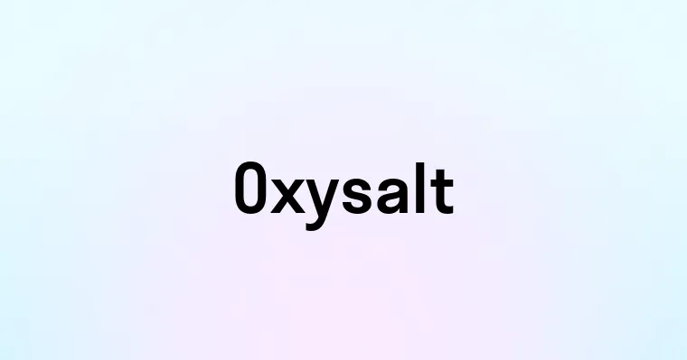 Oxysalt