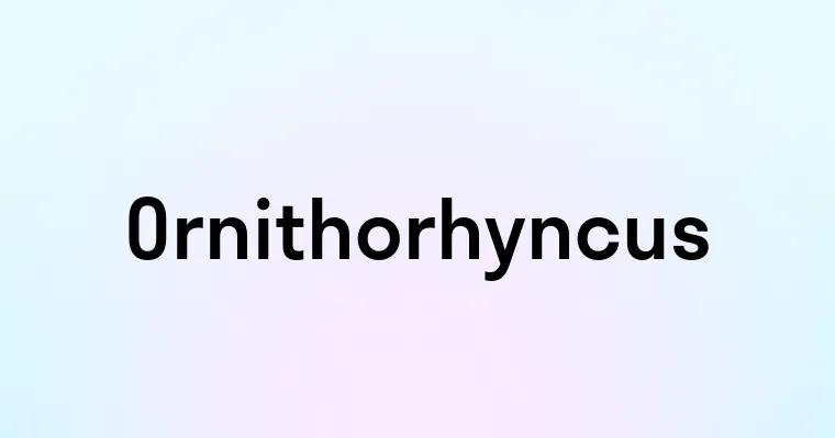 Ornithorhyncus