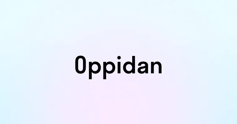 Oppidan