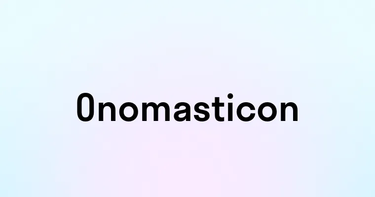 Onomasticon