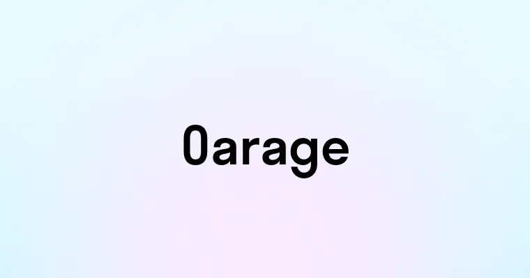 Oarage