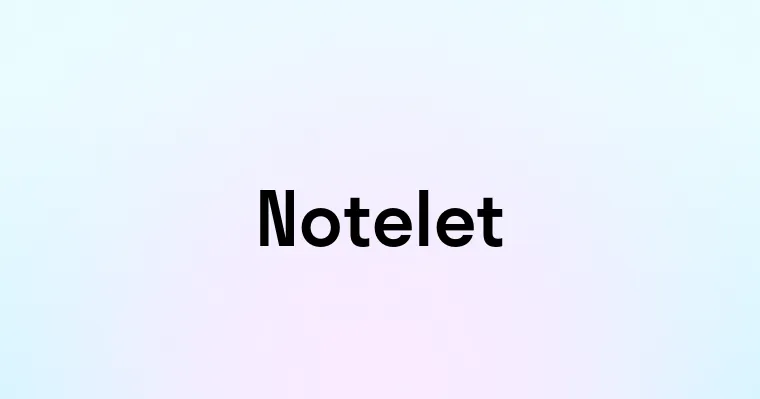 Notelet