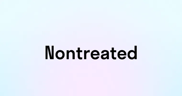 Nontreated