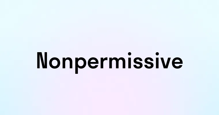 Nonpermissive