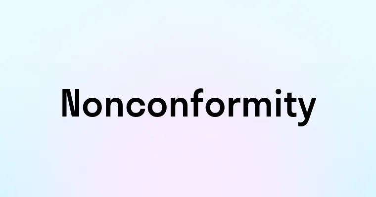 Nonconformity