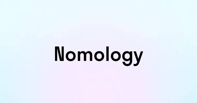 Nomology