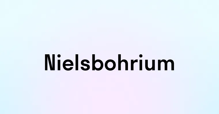 Nielsbohrium