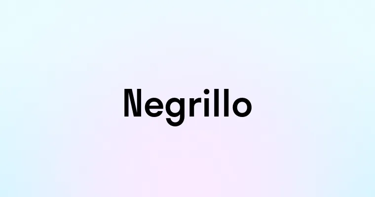 Negrillo