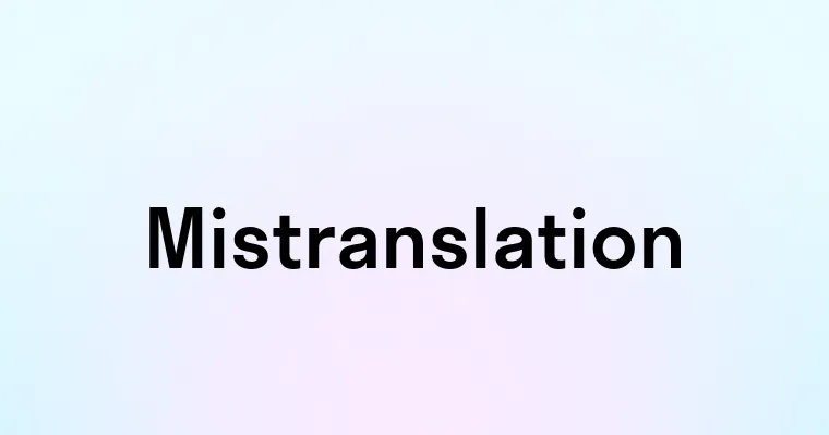 Mistranslation