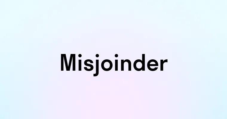 Misjoinder