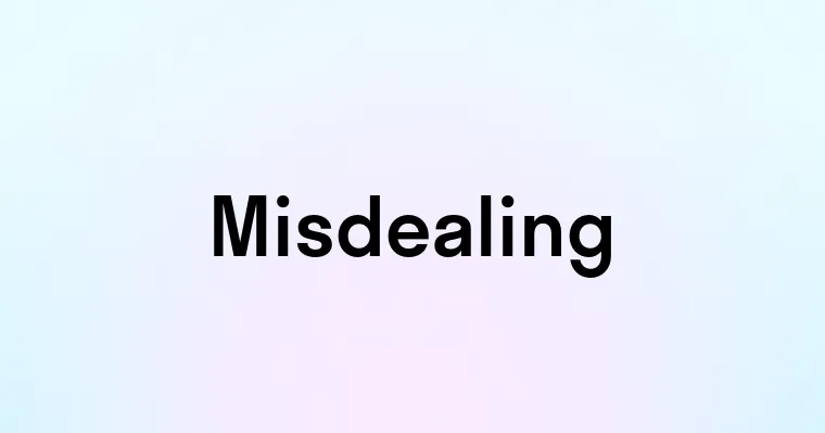 Misdealing