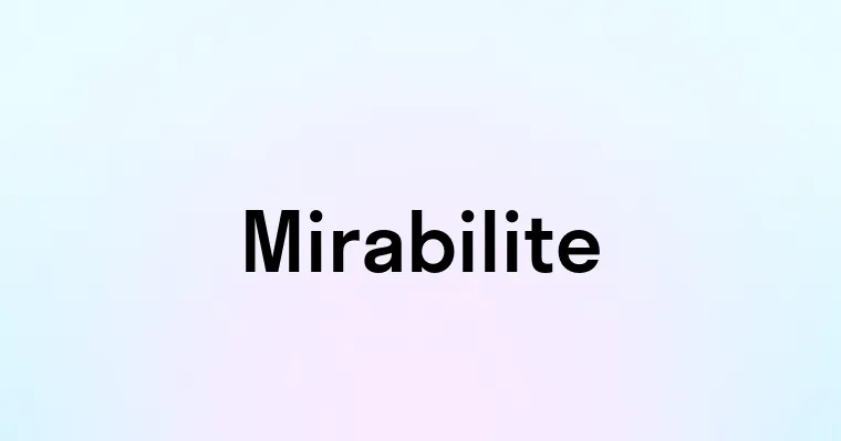 Mirabilite