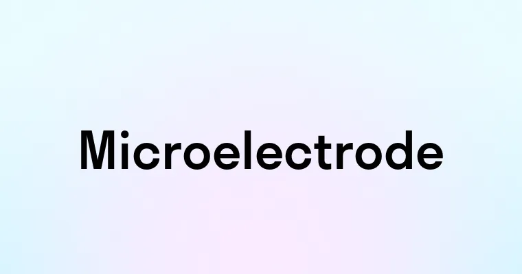 Microelectrode