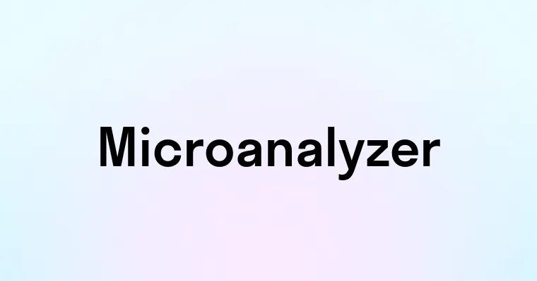 Microanalyzer