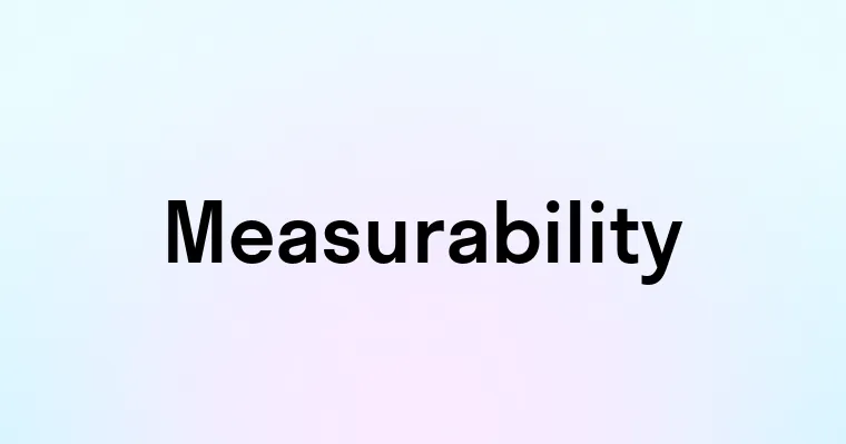 Measurability