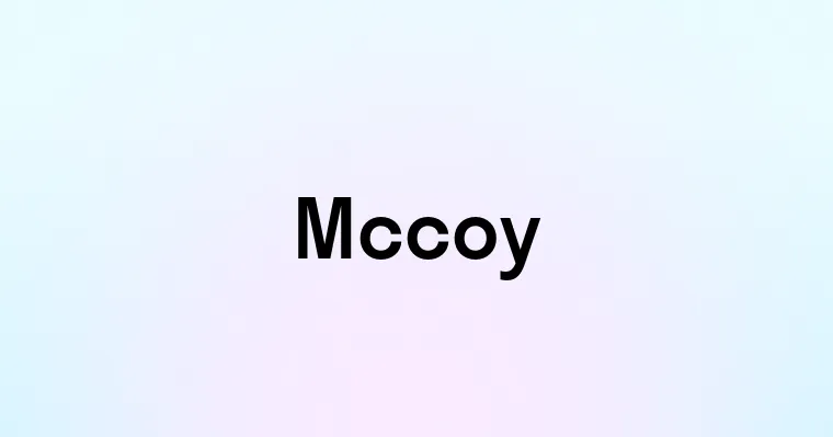 Mccoy