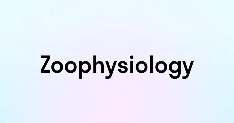 Zoophysiology