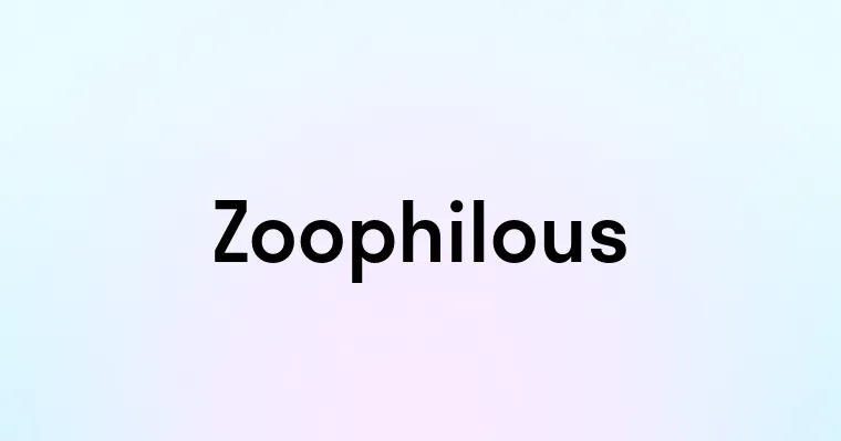 Zoophilous