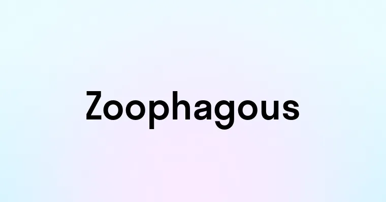 Zoophagous