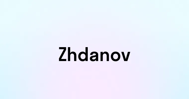 Zhdanov