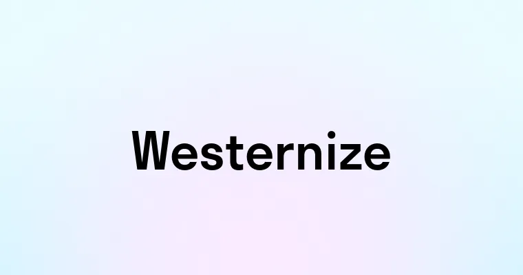 Westernize