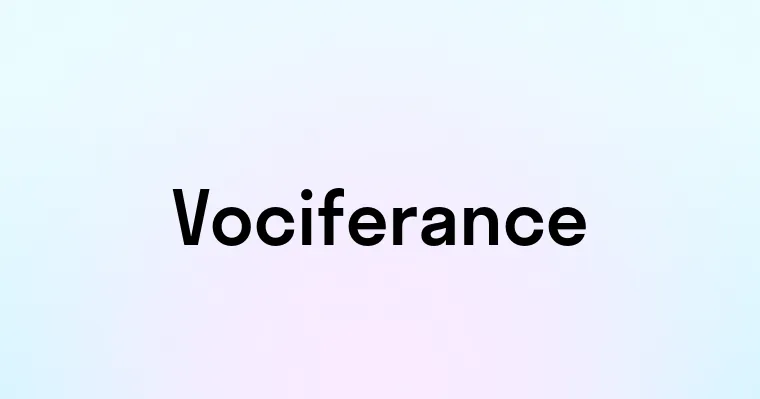 Vociferance