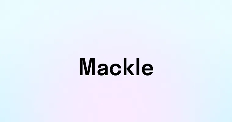 Mackle