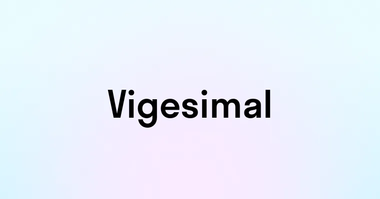 Vigesimal