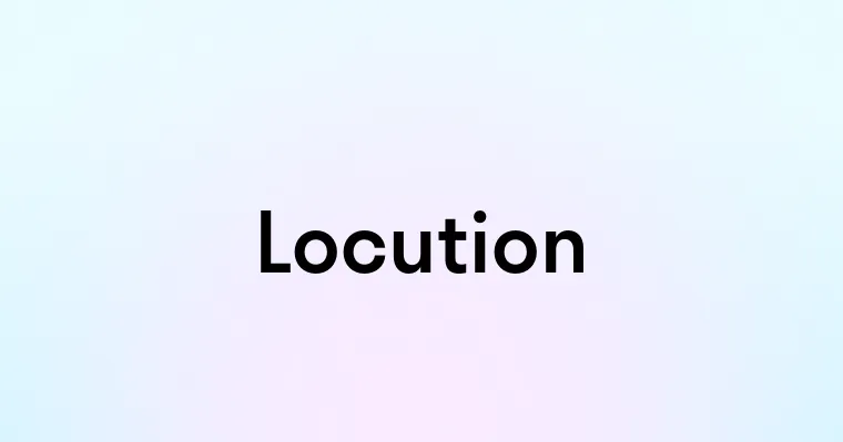 Locution