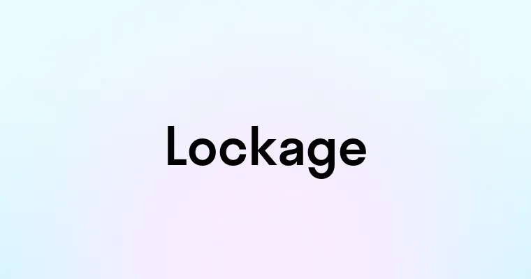 Lockage