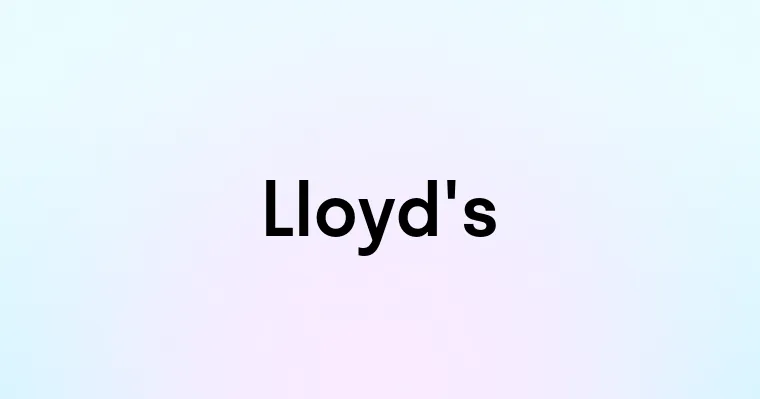 Lloyd's