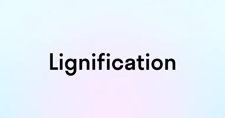 Lignification