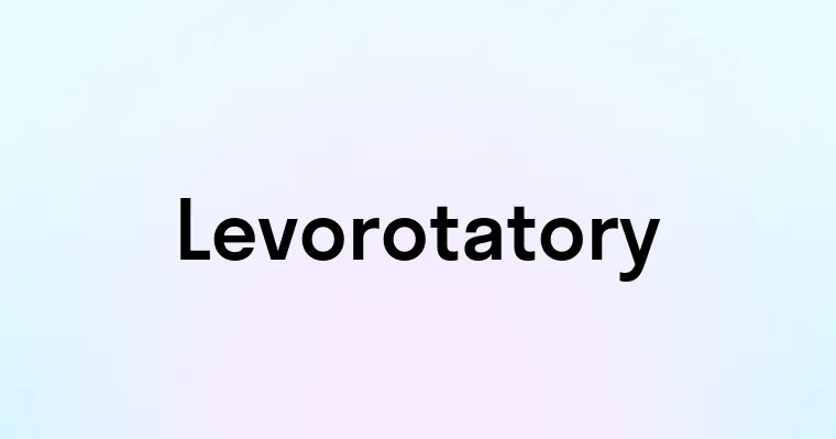 Levorotatory