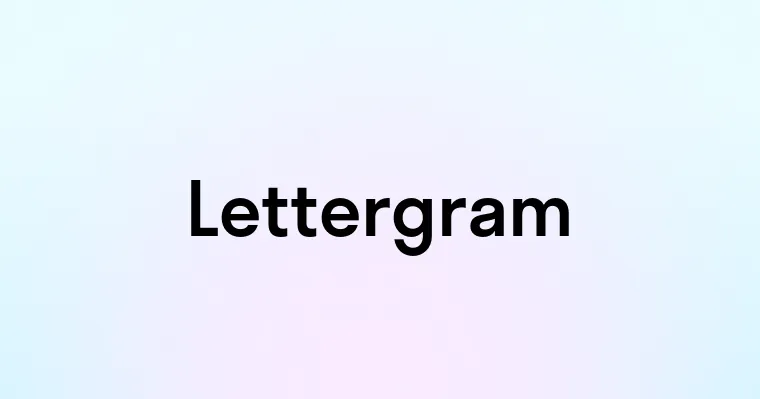 Lettergram