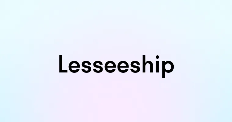 Lesseeship