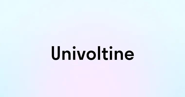 Univoltine