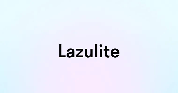 Lazulite