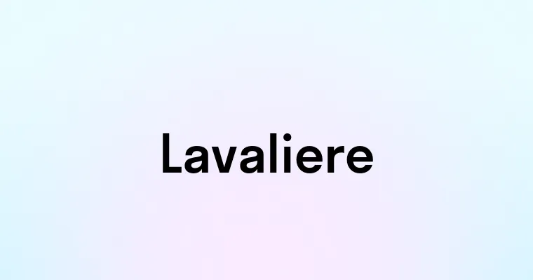 Lavaliere